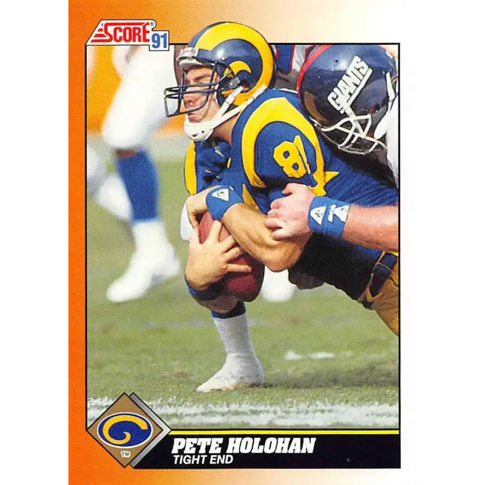 1991 Score #388 Pete Holohan EX Excellent Los Angeles Rams Football Card - Football Card Single
