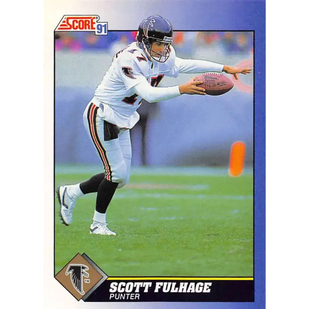 1991 Score #39 Scott Fulhage EX Excellent Atlanta Falcons Football Card - Football Card Single