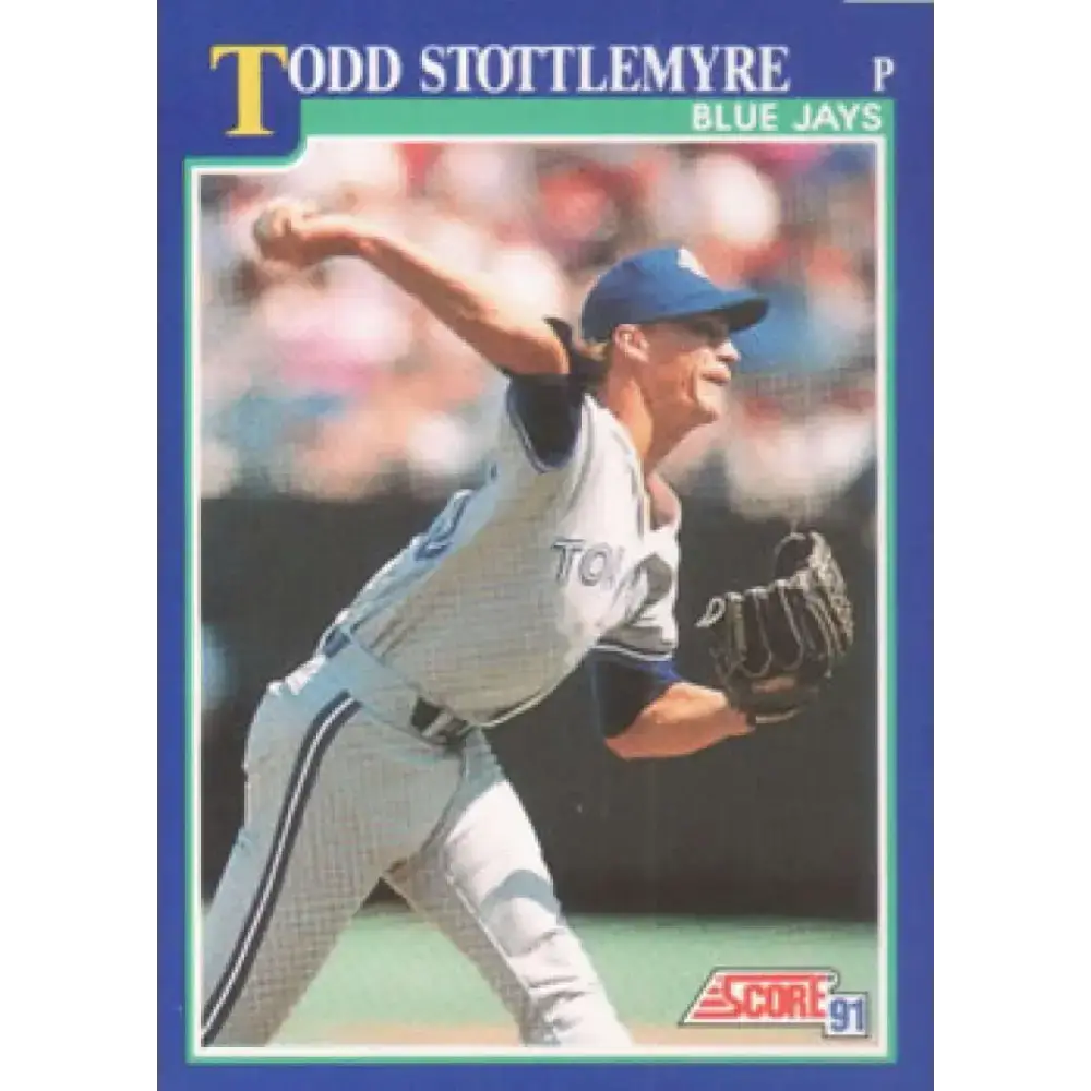 1991 Score #39 Todd Stottlemyre NM-MT Toronto Blue Jays Baseball Card - Baseball Card Single