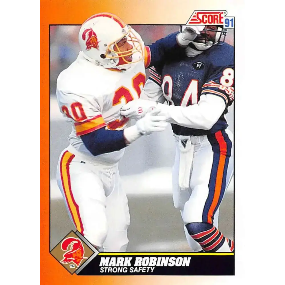 1991 Score #391 Mark Robinson EX Excellent Tampa Bay Buccaneers Football Card - Football Card Single