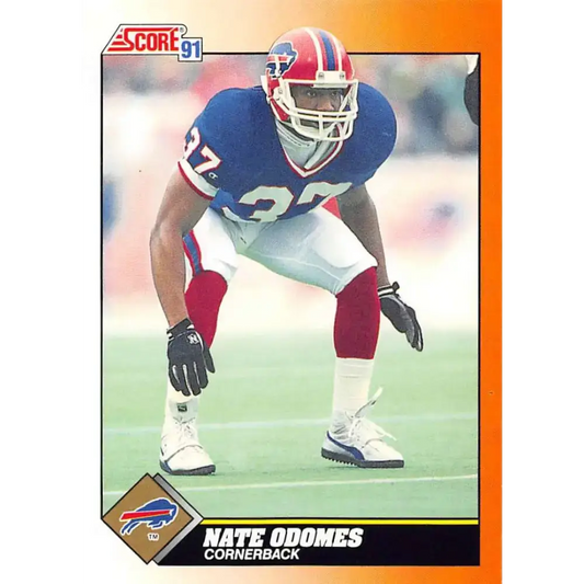 1991 Score #392 Nate Odomes EX Excellent Buffalo Bills Football Card - Football Card Single