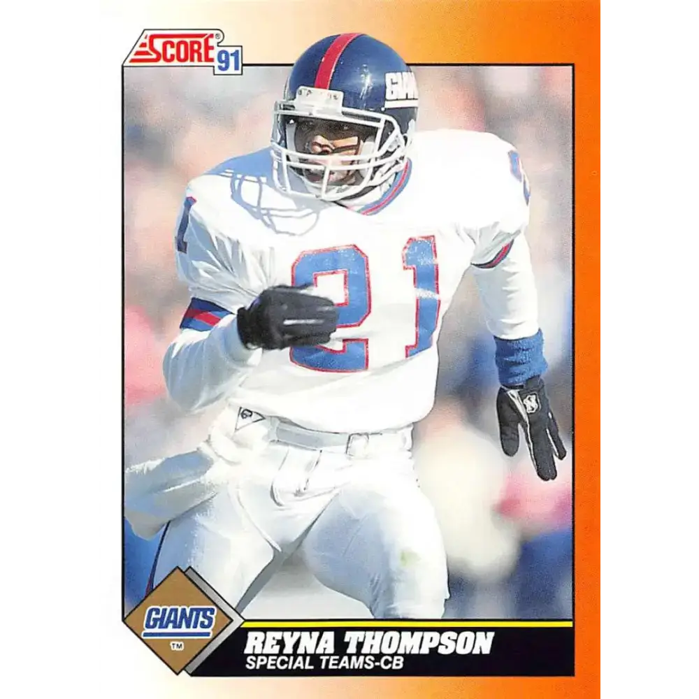 1991 Score #394 Reyna Thompson EX Excellent New York Giants Football Card - Football Card Single
