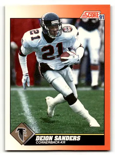 Original gloss Deion Sanders football card 1991 Score NM-MT Falcons ID:61997