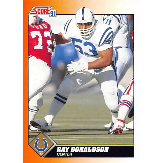 1991 Score #399 Ray Donaldson EX Excellent Indianapolis Colts Football Card - Football Card Single