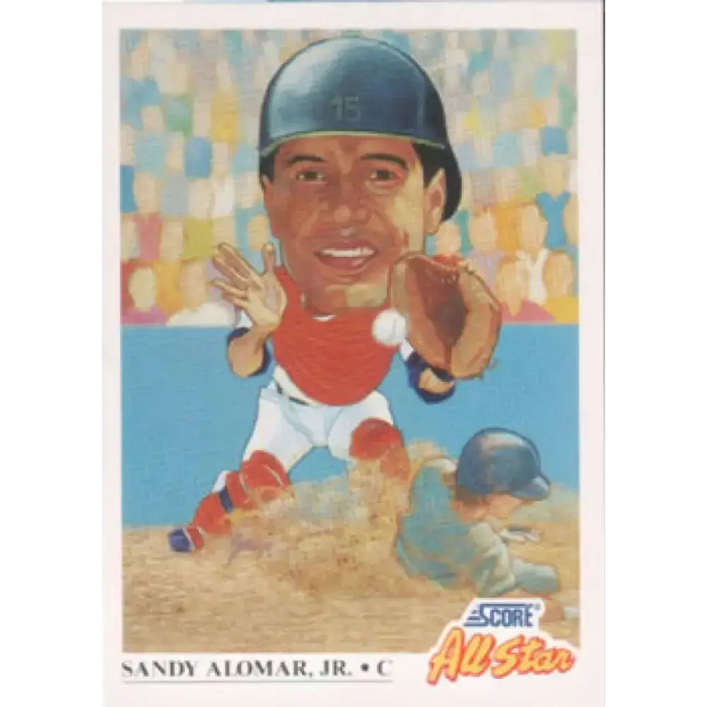 1991 Score #400 Sandy Alomar Jr. AS NM-MT Cleveland Indians Baseball Card - Baseball Card Single