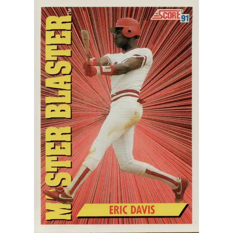 1991 Score #403 Eric Davis NM-MT Cincinnati Reds Baseball Card - Baseball Card Single
