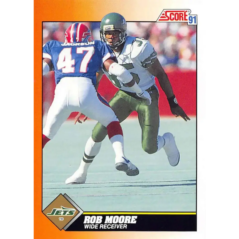 1991 Score #403 Rob Moore EX Excellent New York Jets Football Card - Football Card Single