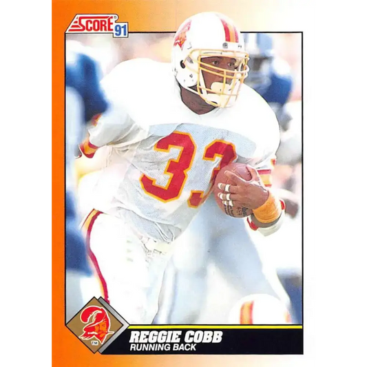 1991 Score #406 Reggie Cobb EX Excellent Tampa Bay Buccaneers Football Card - Football Card Single