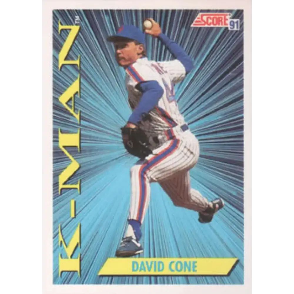 1991 Score #409 David Cone NM-MT New York Mets Baseball Card - Baseball Card Single