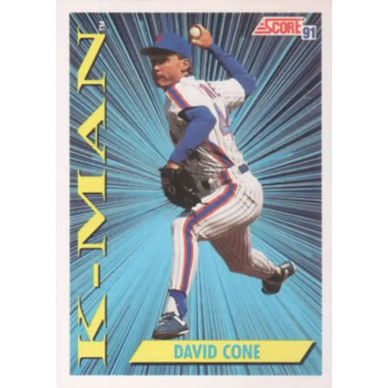 1991 Score #409 David Cone NM-MT New York Mets Baseball Card - Baseball Card Single
