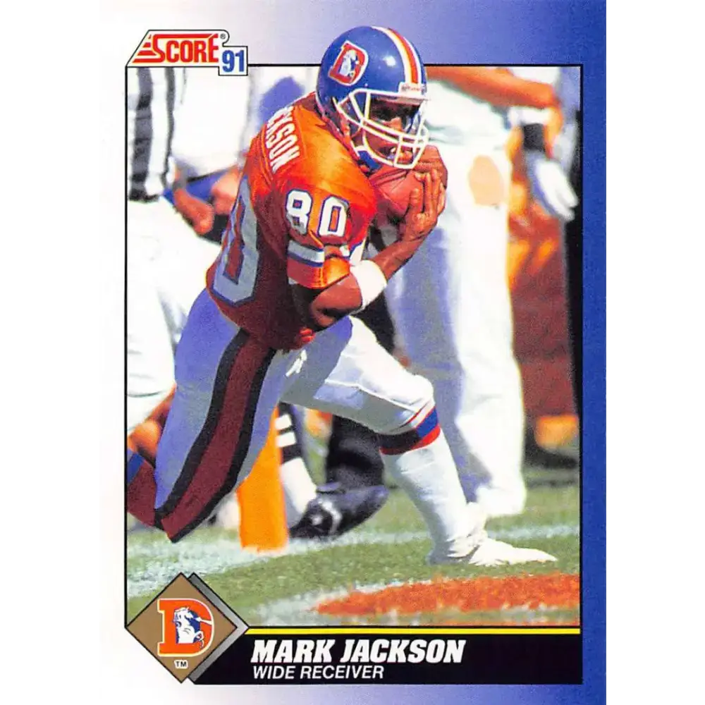 1991 Score #41 Mark Jackson EX Excellent Denver Broncos Football Card - Football Card Single