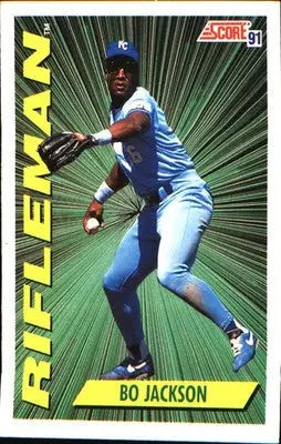 1991 Score #412 Bo Jackson - Baseball Card Single