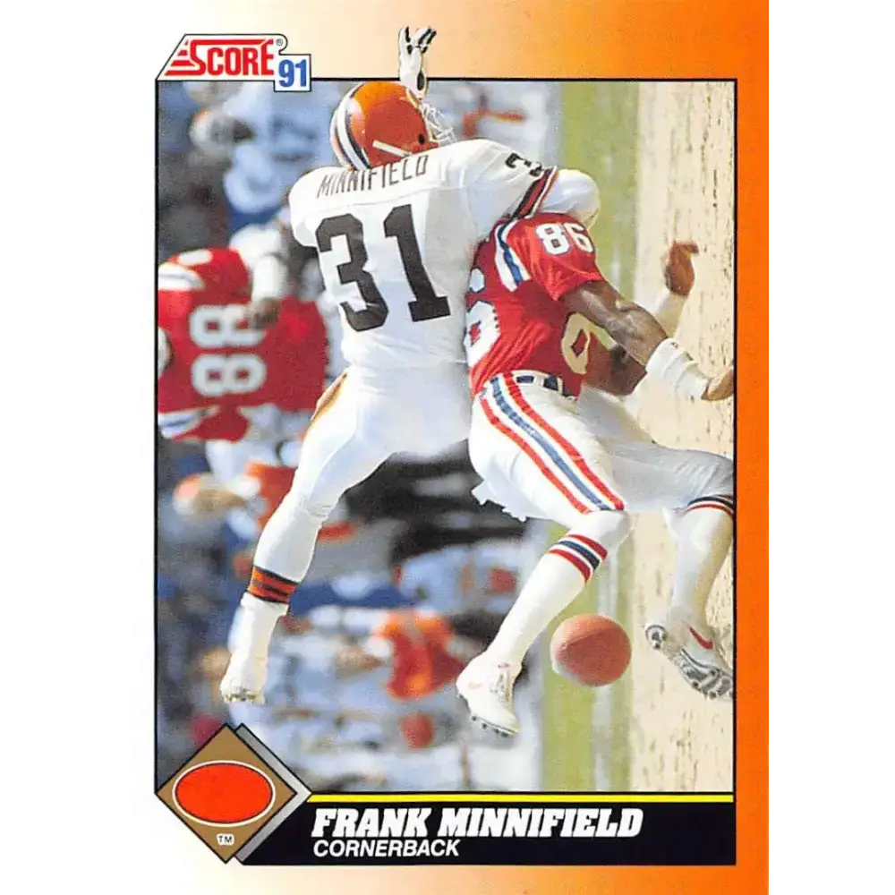 1991 Score #414 Frank Minnifield EX Excellent Cleveland Browns Football Card - Football Card Single