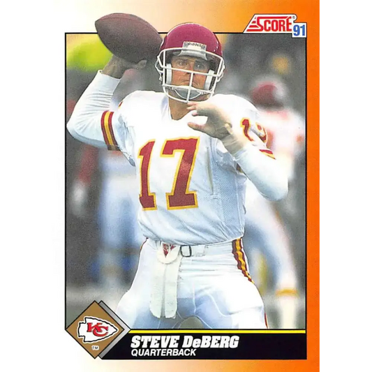 1991 Score #415 Steve DeBerg EX Excellent Kansas City Chiefs Football Card - Football Card Single