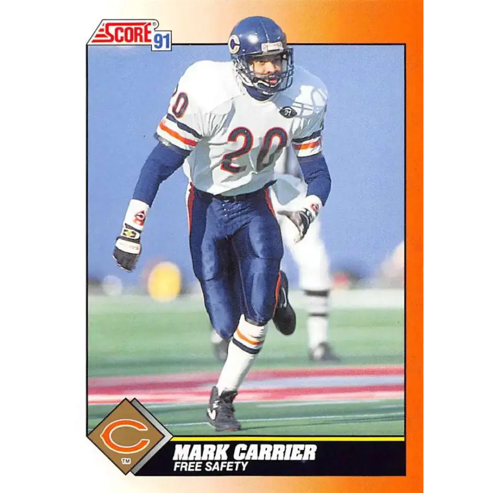 1991 Score #416 Mark Carrier EX Excellent Chicago Bears Football Card - Football Card Single