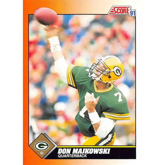 1991 Score #419 Don Majkowski EX Excellent Green Bay Packers Football Card - Football Card Single