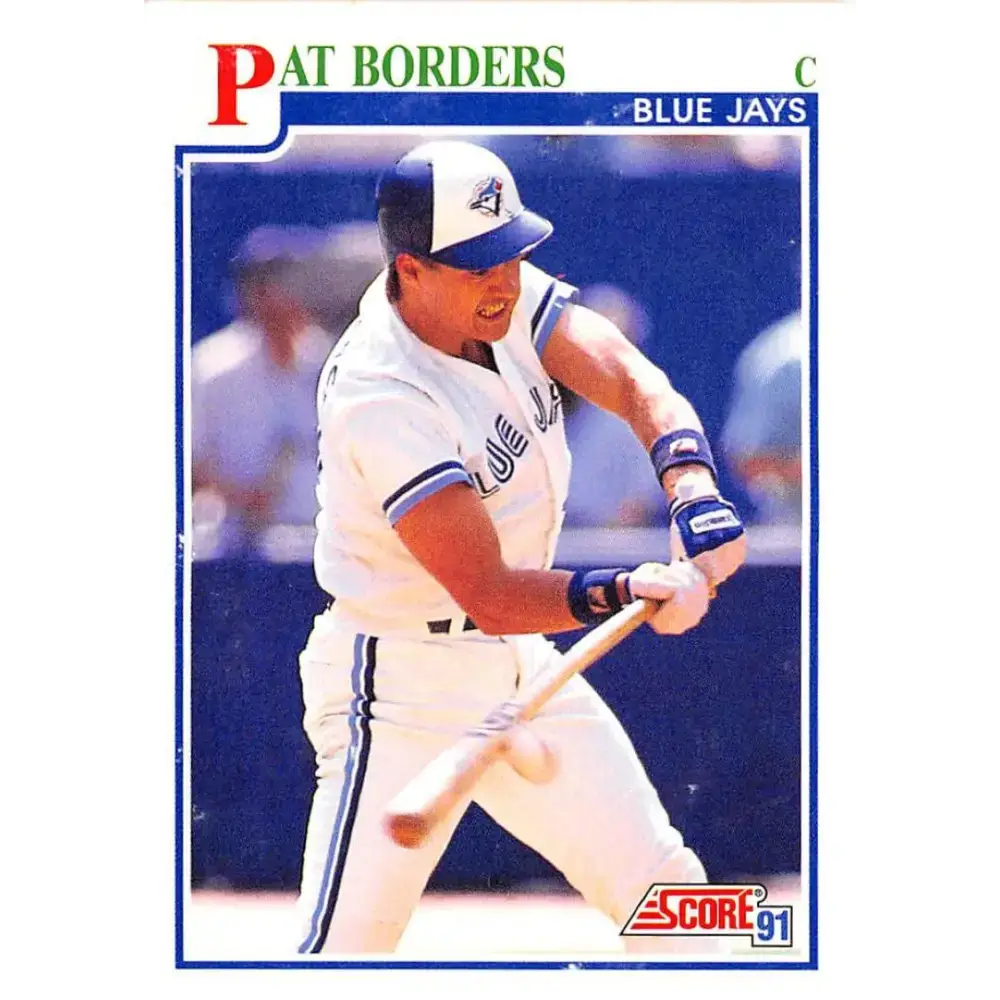 1991 Score #425 Pat Borders NM-MT Toronto Blue Jays Baseball Card - Baseball Card Single