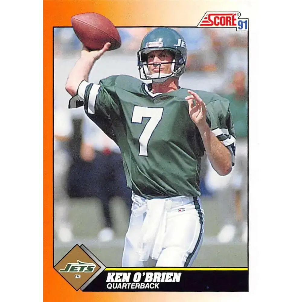 1991 Score #428 Ken O’Brien EX Excellent New York Jets Football Card - Football Card Single