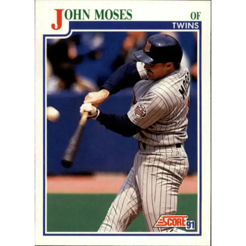 1991 Score #429 John Moses NM-MT Minnesota Twins Baseball Card - Baseball Card Single