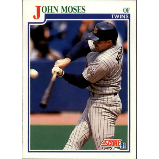 1991 Score #429 John Moses NM-MT Minnesota Twins Baseball Card - Baseball Card Single