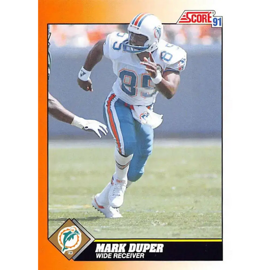 1991 Score #430 Mark Duper EX Excellent Miami Dolphins Football Card - Football Card Single