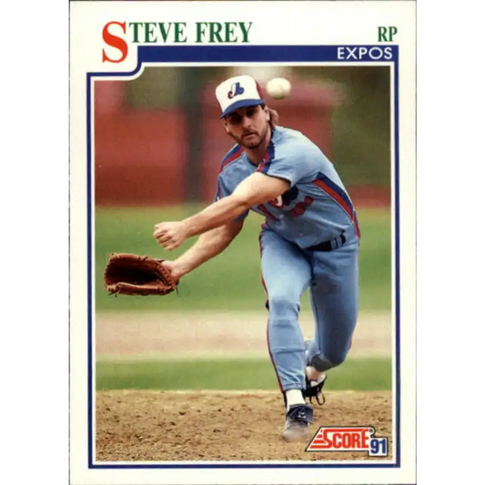 1991 Score #436 Steve Frey NM-MT Montreal Expos Baseball Card - Baseball Card Single