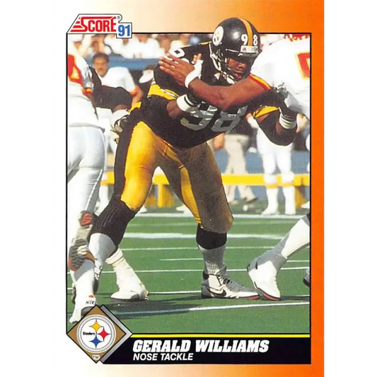 1991 Score #440 Gerald Williams EX Excellent Pittsburgh Steelers Football Card
