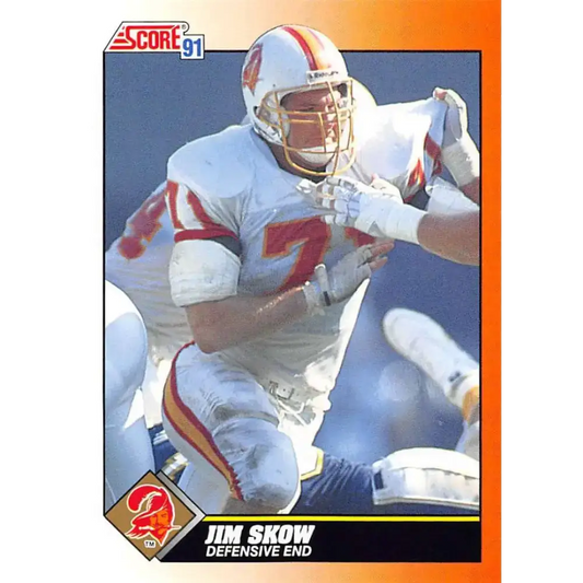 1991 Score #441 Jim Skow EX Excellent Tampa Bay Buccaneers Football Card