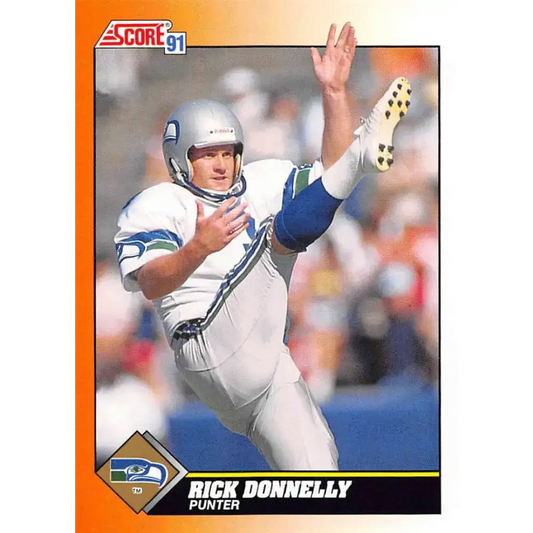 1991 Score #442 Rick Donnelly EX Excellent Seattle Seahawks Football Card