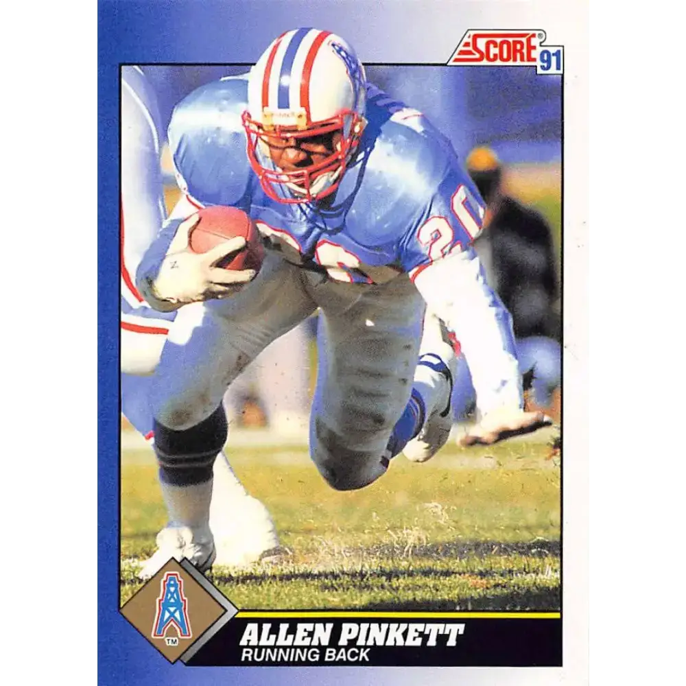 1991 Score #45 Allen Pinkett EX Excellent Houston Oilers Football Card - Football Card Single