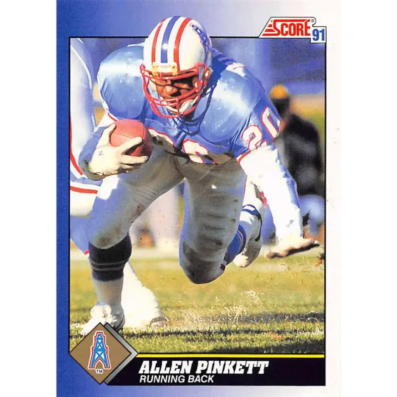 1991 Score #45 Allen Pinkett EX Excellent Houston Oilers Football Card - Football Card Single