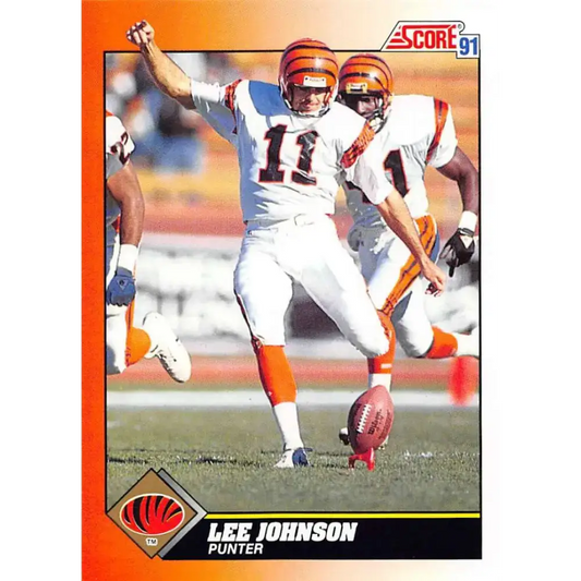 1991 Score #451 Lee Johnson EX Excellent Cincinnati Bengals Football Card - Football Card Single