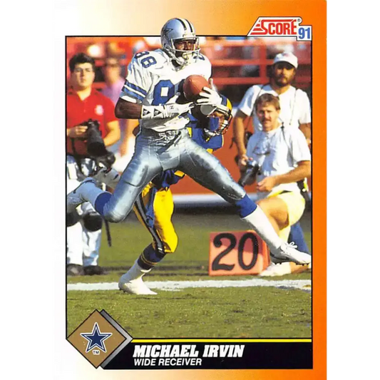 1991 Score #452 Michael Irvin EX Excellent Dallas Cowboys Football Card