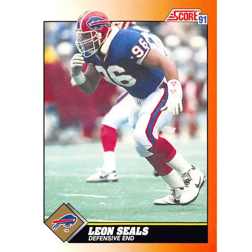 1991 Score #453 Leon Seals EX Excellent Buffalo Bills Football Card - Football Card Single