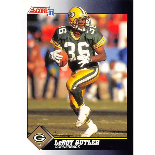 1991 Score #456 LeRoy Butler EX Excellent Green Bay Packers Football Card - Football Card Single