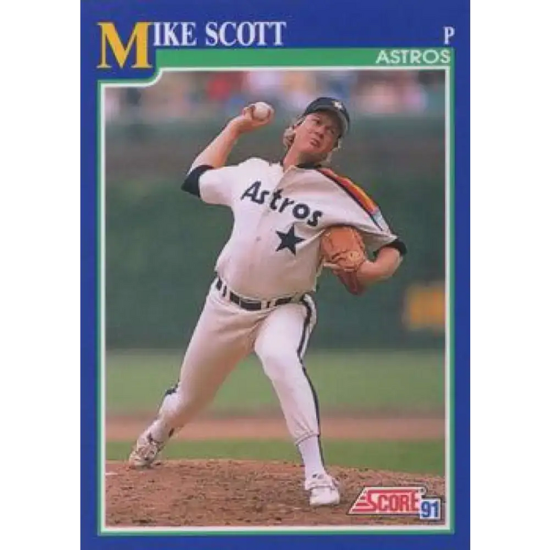1991 Score #46 Mike Scott UER NM-MT Houston Astros Baseball Card - Baseball Card Single