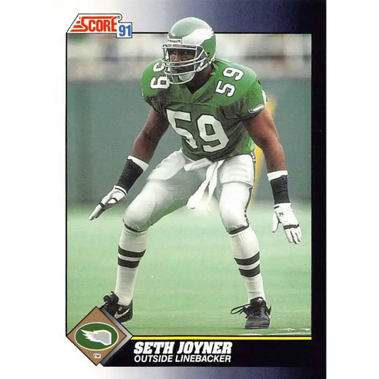 1991 Score #460 Seth Joyner EX Excellent Philadelphia Eagles Football Card