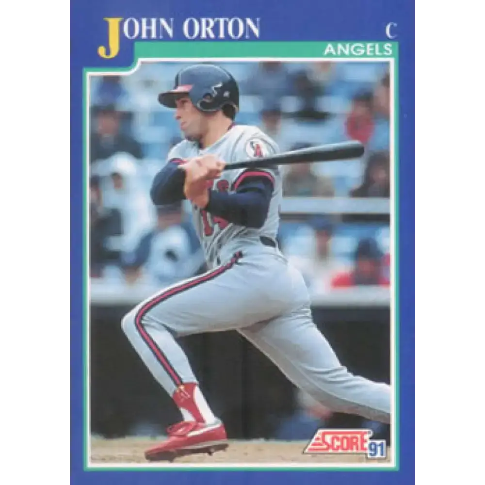 1991 Score #467 John Orton NM-MT California Angels Baseball Card - Baseball Card Single