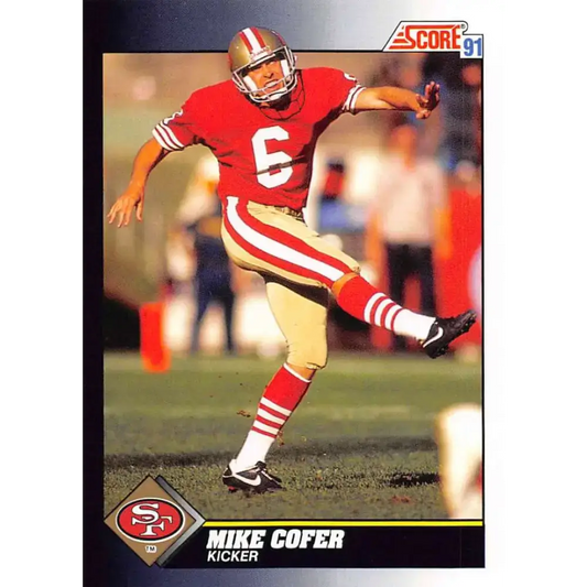 1991 Score #467 Mike Cofer EX Excellent San Francisco 49ers Football Card
