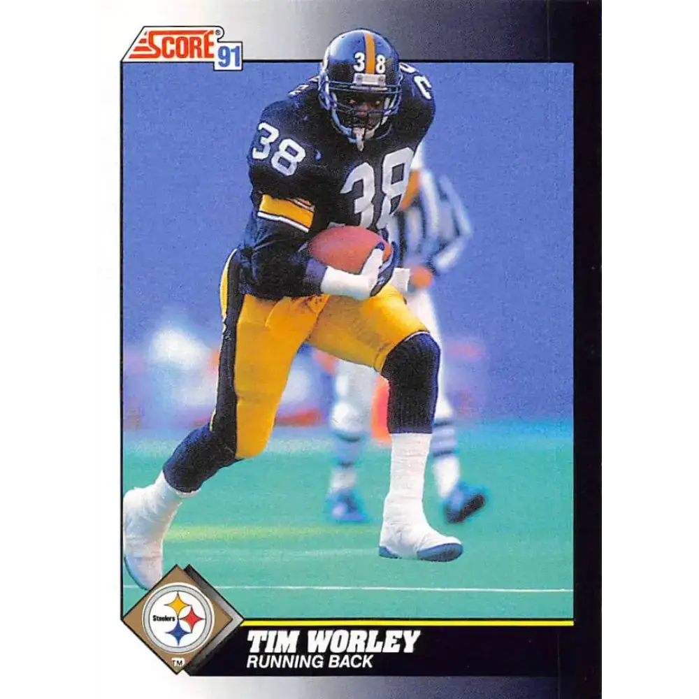 1991 Score #469 Tim Worley EX Excellent Pittsburgh Steelers Football Card - Football Card Single