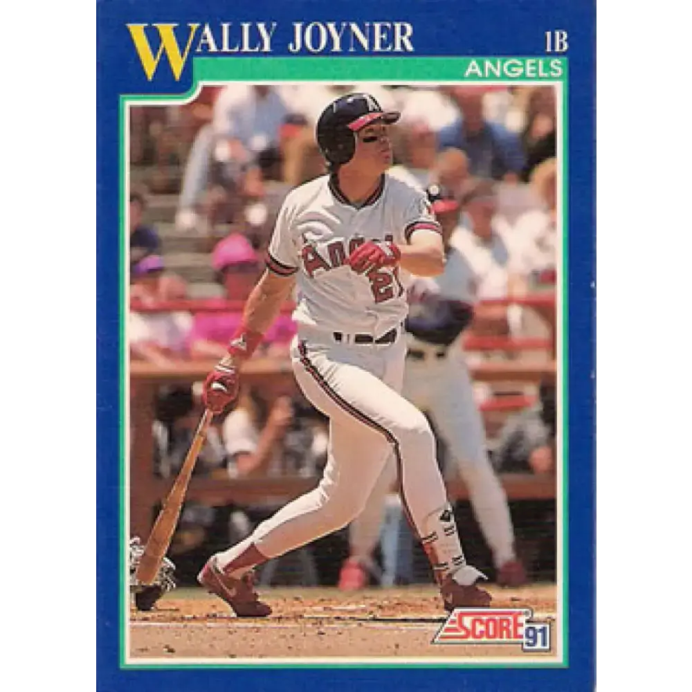 1991 Score #470 Wally Joyner NM-MT California Angels Baseball Card - Baseball Card Single