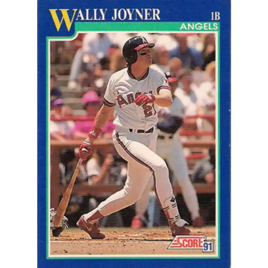 1991 Score #470 Wally Joyner NM-MT California Angels Baseball Card - Baseball Card Single