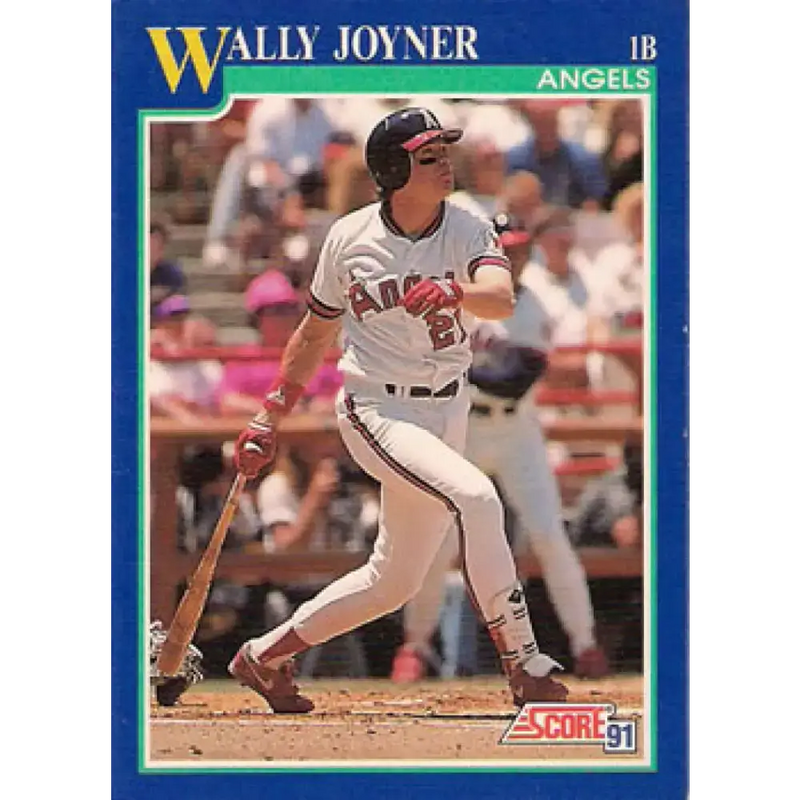 1991 Score #470 Wally Joyner NM-MT California Angels Baseball Card - Baseball Card Single
