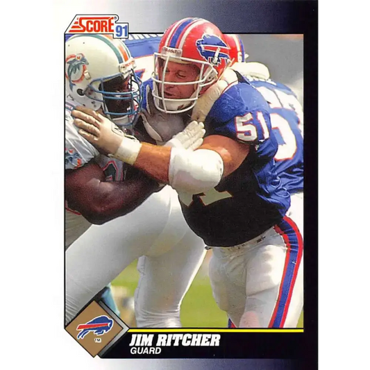1991 Score #474 Jim Ritcher EX Excellent Buffalo Bills Football Card