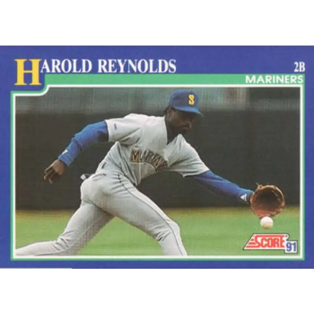 1991 Score #48 Harold Reynolds NM-MT Seattle Mariners Baseball Card - Baseball Card Single