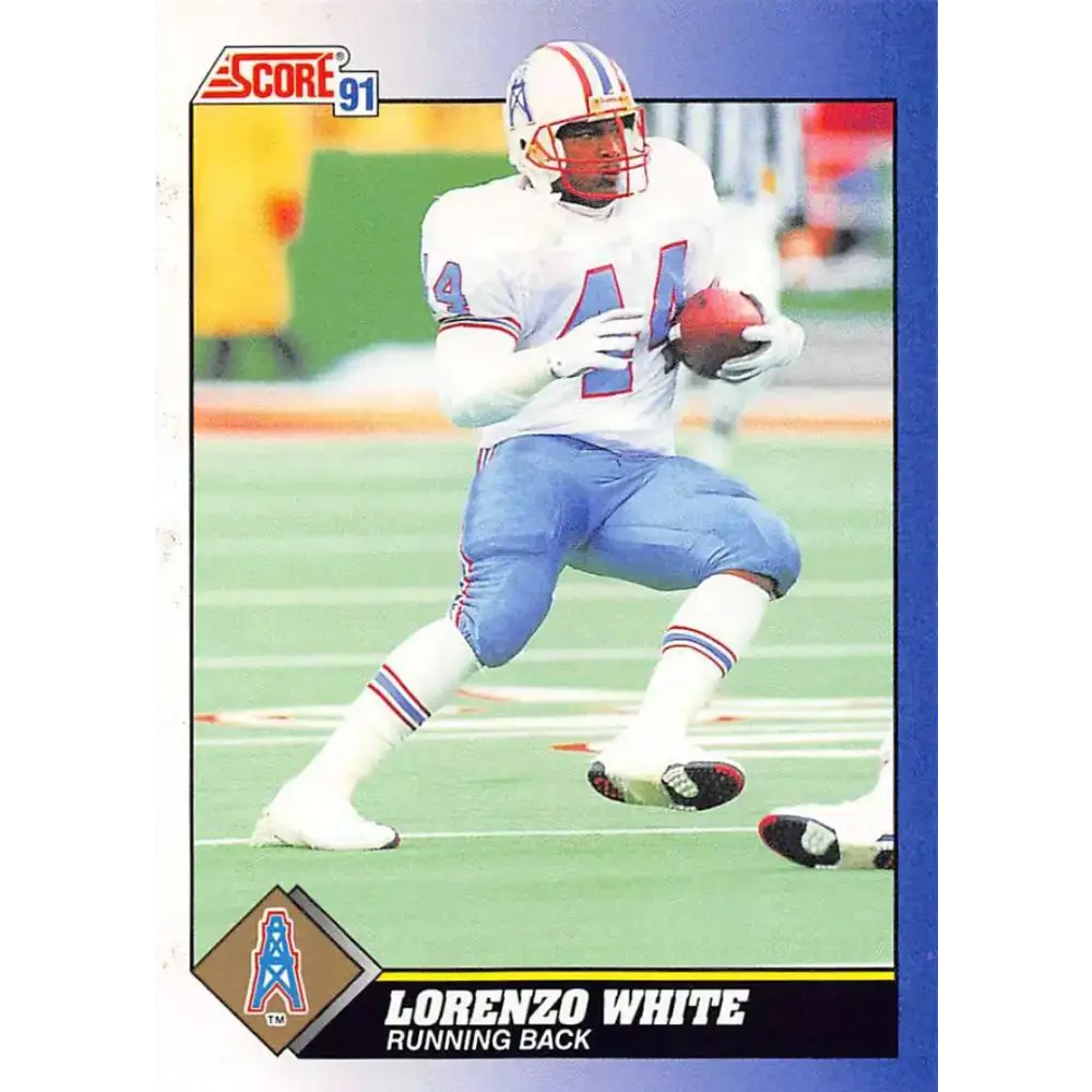 1991 Score #48 Lorenzo White EX Excellent Houston Oilers Football Card - Football Card Single