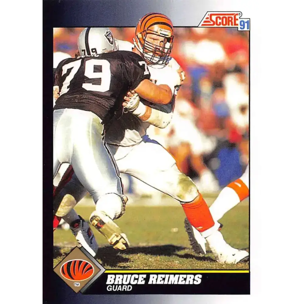 1991 Score #485 Bruce Reimers EX Excellent Cincinnati Bengals Football Card - Football Card Single
