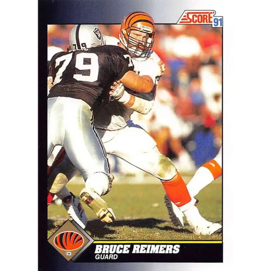1991 Score #485 Bruce Reimers EX Excellent Cincinnati Bengals Football Card - Football Card Single