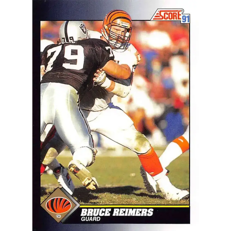 1991 Score #485 Bruce Reimers EX Excellent Cincinnati Bengals Football Card - Football Card Single