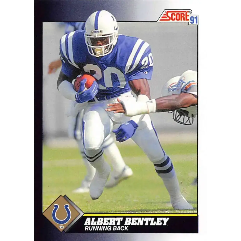 1991 Score #488 Albert Bentley EX Excellent Indianapolis Colts Football Card - Football Card Single